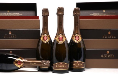 6 bts. Champagne “Joyau de France”, Boizel 1996 A (hf/in). Oc.