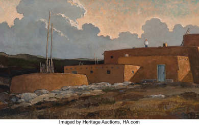 Eric (E. J. Hinrichs) Sloane (1905-1985), Sunset Sky (1984)