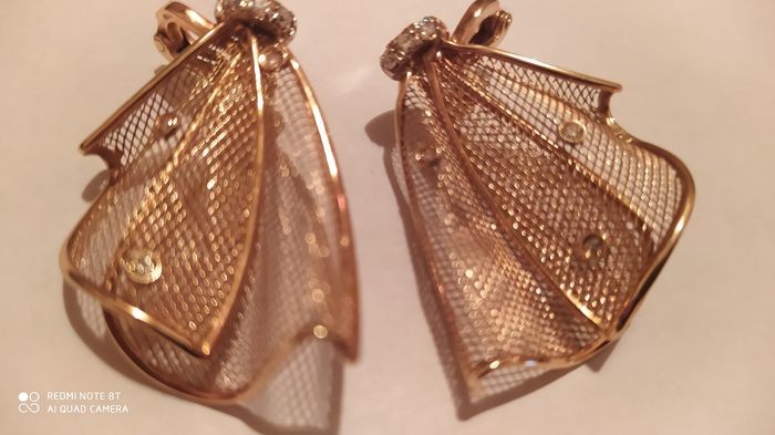 750 gold - earrings