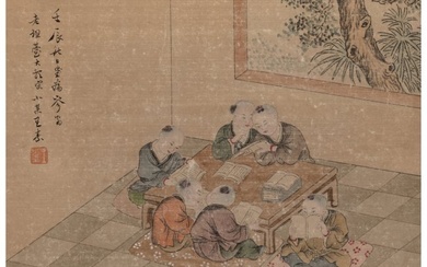 78113: Wang Su (Chinese, 1794-1877) Children at Play Al