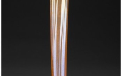 79313: Tiffany Studios Favrile Glass and Gilt Bronze Va