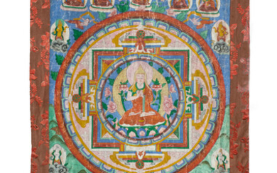 A Fine Tsongkhapa Thangka, Tibet, 18th-19th Century