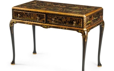 A George II Style Chinoiserie Side Table Height 32 x