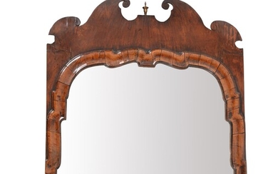 A George II walnut mirror