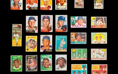 A Group of 30 Assorted 1950s and 1960s Baseball Cards