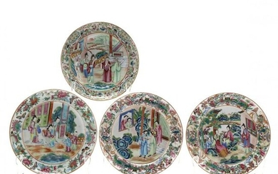 A Group of Chinese Export Rose Mandarin Porcelain