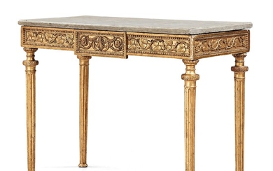 A Gustavian console table, late 18th century.