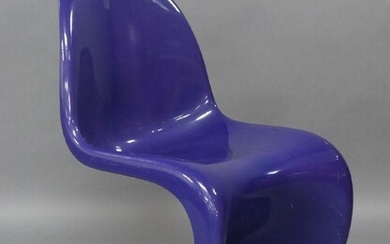 A Herman Miller purple Panton 1 chair
