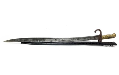 A LATE 19TH CENTURY FRENCH SWORD BAYONET