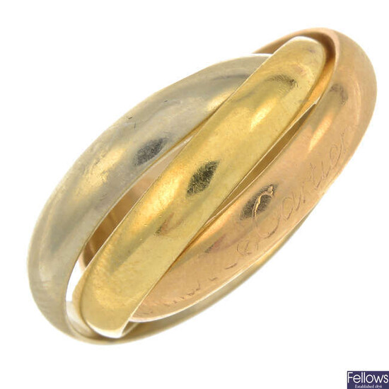 A 'Les must de Cartier Trinity' ring, by Cartier.