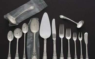 A Lunt Sterling Flatware Service for Eight, American