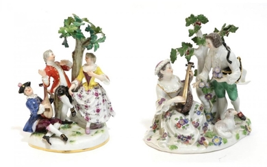 A Meissen Porcelain Figure Group, late 19th/early 20th century, as...