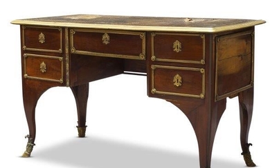 A Régence mahogany desk, early 18th Century,...