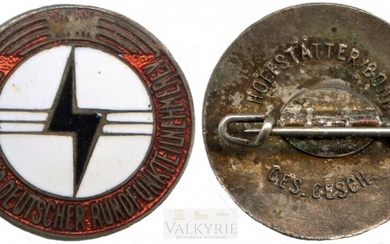 A Reich German Radio Listeners (RDR) Membership Badge.