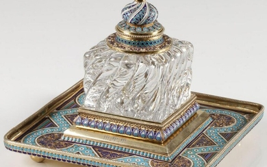 A SPECTACULAR RUSSIAN INKWELL, KUZMICHEV, MOSCOW