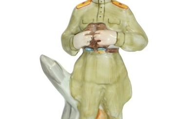 A Soviet Porcelain WWII Figurine Soldier