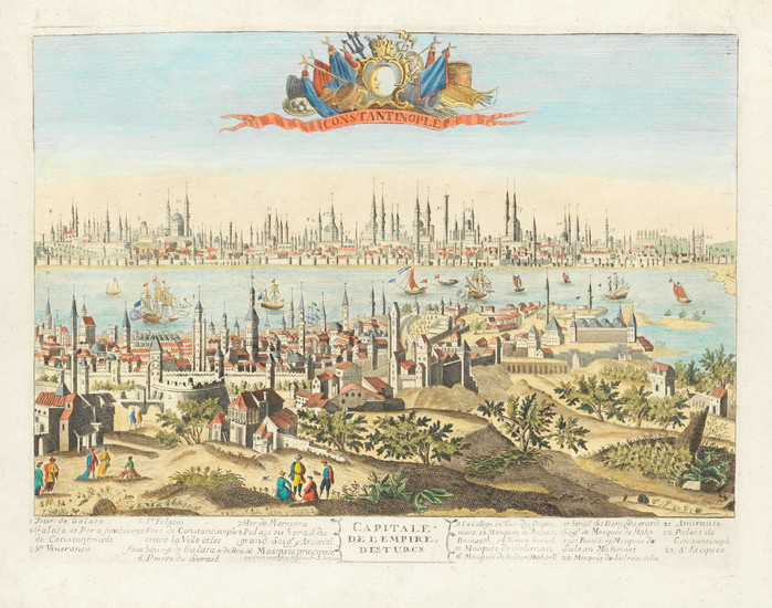 A View of the City of Constantinople, French School, 18th Century