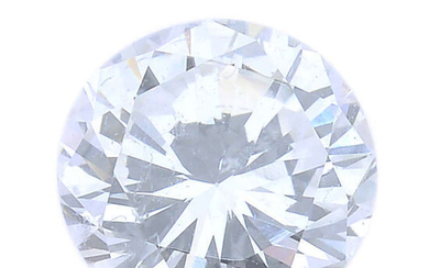 A brilliant-cut diamond, weighing 0.29ct, with report, within a security seal.