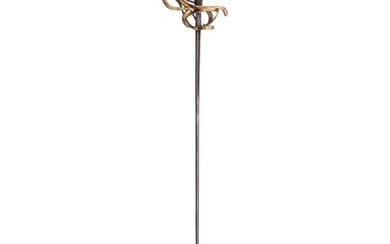 A luxurious German gold-damascened rapier, early 17th and 19th century