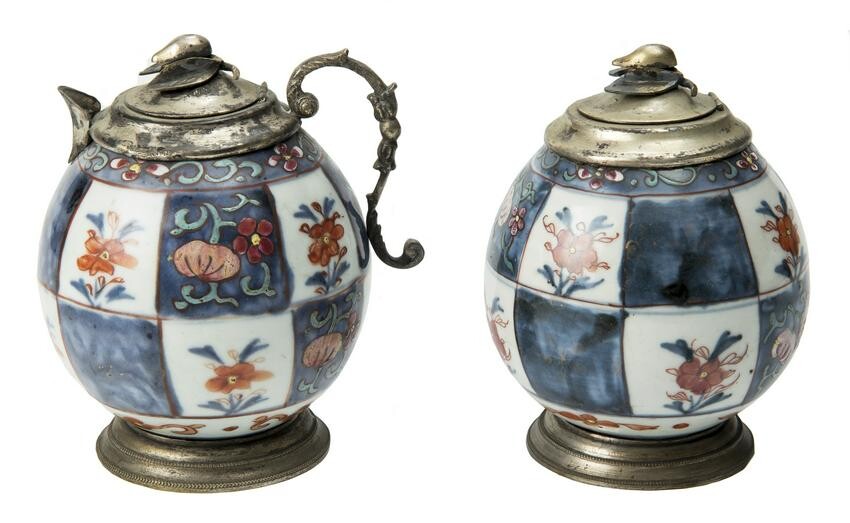A pair of Antique Chinese covered Jar and Porcelain.