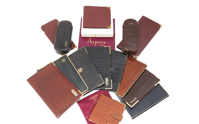 A quantity of leather wallets