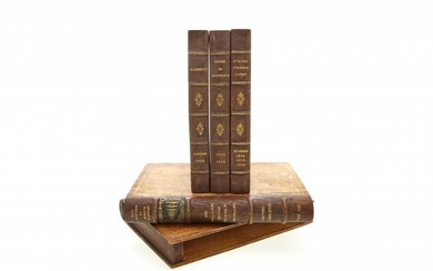 A set of 5 French Faux-Books