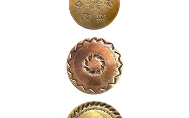 A small card of division one early copper buttons