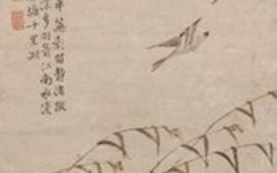 AFTER BIAN SHOUMIN (19TH CENTURY) GEESE AND REEDS A Chinese...