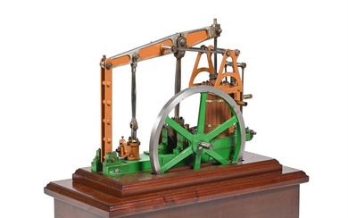 AN EXHIBITION MODEL OF AN EASTON AND ANDERSON LIVE STEAM 'GRASS-HOPPER' BEAM ENGINE, CIRCA 1950