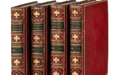 ARIOSTE (Ludovic). Roland Furieux. Poème héroïque de l’Arioste. Paris, Brunet, 1775-1783. 4 vol. in-8°, plein maroquin rouge