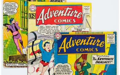 Adventure Comics Group of 4 (DC, 1958-62) Condition: Average...