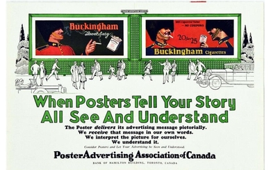 Advertising Poster Buckingham Cigarette Poster