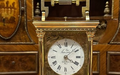 Carriage clock (2) - L'Epe - Brass - 1970-1980