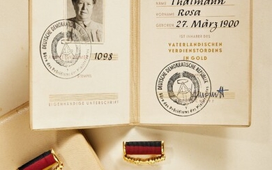 Allemagne après 1945 - RDA - République Démocratique Allemande : Ordre du Mérite Patriotique en...