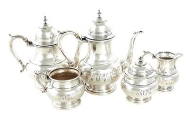 American silver tea and coffee service, Watson (5pcs)