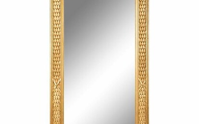 An Empire Style Giltwood Mirror