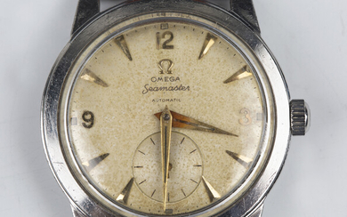 An Omega Seamaster Automatic steel cased gentleman's wristwatch, circa 1950, the signed movemen