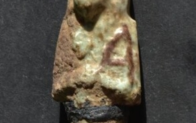Ancient Egyptian Faience Shabti (old provenance from 19th century)