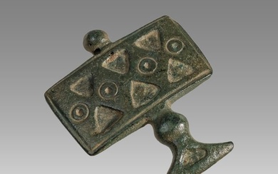 Ancient Roman Bronze, Fibula Brooch c.2nd century AD.