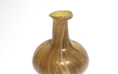 Ancient Roman Glass Small Bottle