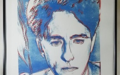Andy Warhol (1928-1987) d'après. Jean Cocteau (1889 - 1963), artiste français. Sérigraphie en couleurs sur...