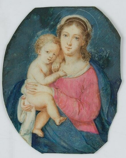 Anonymous (18th), Miniature: Madonna and Christ Child