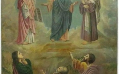 Antique 19c Russian icon of Transfiguration