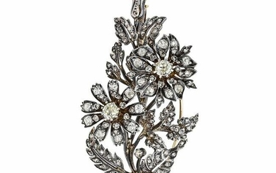 Antique Diamond Bouquet Brooch