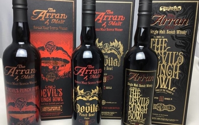 Arran Devil's Punch Bowl Series - Original bottling - 700ml - 3 bottles