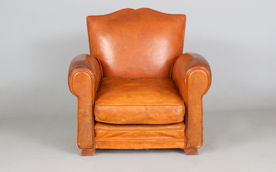 Art Deco ''Club Chair'' (Ledersessel)