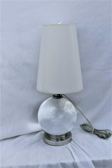 Art Deco/ Modern Lamp , Glass Sphere ,Special shade