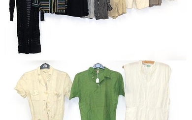 Assorted Circa 1920's Sporting or Casual Clothing, including a green...