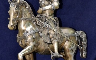 Attilio De Luca - de Laurentiis s.r.l. - "Equestrian sculpture of Bartolomeo Colleoni" - Late 20th century