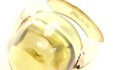 Authentic! Ippolita 18k Yellow Gold Lemon Citrine Ring